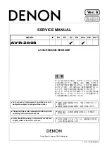 Denon AVR-2808 Service Manual предпросмотр