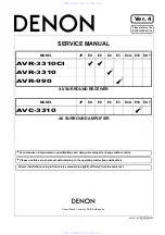 Denon AVR-3310 Service Manual предпросмотр