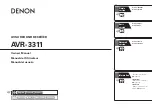 Denon AVR-3311 Owner'S Manual предпросмотр