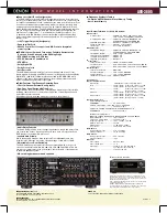 Предварительный просмотр 2 страницы Denon AVR-3805 Brochure & Specs