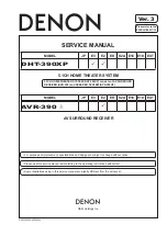 Denon AVR-390 Service Manual preview