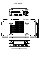 Предварительный просмотр 1 страницы Denon AVR-587 Dimensions