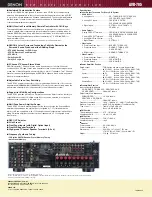 Предварительный просмотр 2 страницы Denon AVR-785 Brochure & Specs