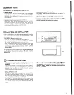 Предварительный просмотр 5 страницы Denon AVR-85 Operating Instructions Manual