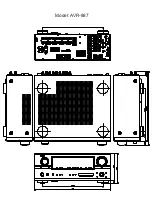 Denon AVR 887 - AV Receiver Dimensions предпросмотр
