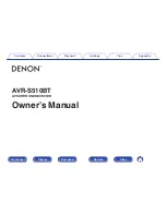 Denon AVR-S510BT Owner'S Manual предпросмотр