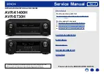 Denon AVR-S730H Service Manual preview