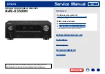 Preview for 1 page of Denon AVR-X3500H Service Manual