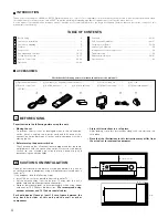 Предварительный просмотр 4 страницы Denon AVR5700 - THX Audio/Video Receiver Operating Instructions Manual