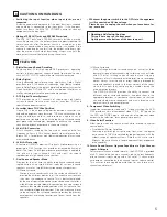 Предварительный просмотр 5 страницы Denon AVR5700 - THX Audio/Video Receiver Operating Instructions Manual