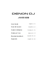 Предварительный просмотр 1 страницы Denon Axis 12S User Manual