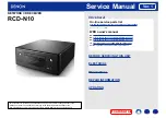 Denon CEOL RCD-N10 Service Manual preview