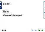 Preview for 1 page of Denon CEOL RCD-N8 Owner'S Manual