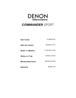 Denon Commander Sport User Manual preview