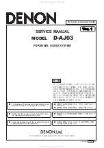 Denon D-AJ03 Service Manual preview