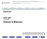 Denon D-M41 Owner'S Manual preview