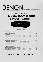 Denon DAP-5500 Service Manual предпросмотр