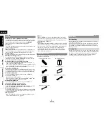 Предварительный просмотр 8 страницы Denon DBP-1610 Owner'S Manual