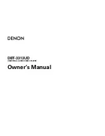 Предварительный просмотр 1 страницы Denon DBT-1713UD Owner'S Manual