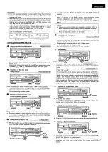 Предварительный просмотр 7 страницы Denon DCD-1560 Operating Instructions Manual