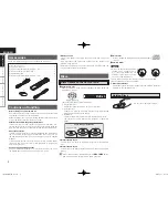 Предварительный просмотр 6 страницы Denon DCD-2010AE Owner'S Manual