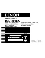 Предварительный просмотр 1 страницы Denon DCD-201SA Operating Instructions Manual