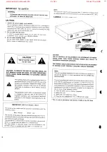 Предварительный просмотр 2 страницы Denon DCD-2560 Service Manual