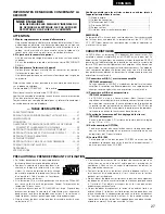 Предварительный просмотр 27 страницы Denon DCD-485 Operating Instructions Manual