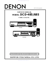 Denon DCD-485 Service Manual предпросмотр