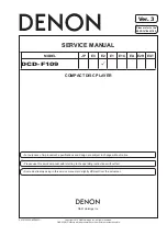 Denon DCD-F109 Service Manual предпросмотр