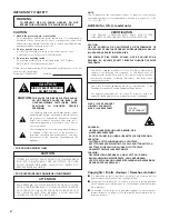 Предварительный просмотр 2 страницы Denon DCM 380 - CD / MP3 Changer Operating Instructions Manual