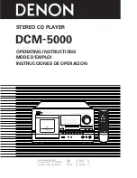 Denon DCM-5000 Operating Instructions Manual предпросмотр