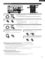 Предварительный просмотр 25 страницы Denon DCM-5000 Operating Instructions Manual