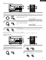 Предварительный просмотр 27 страницы Denon DCM-5000 Operating Instructions Manual