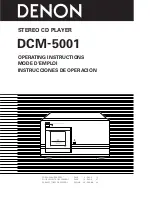 Denon DCM-5001 Operating Instructions Manual предпросмотр