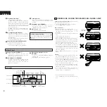 Предварительный просмотр 8 страницы Denon DCM280 - CD Changer Player Operating Instructions Manual