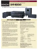 Denon DHT-483DVD Specification Sheet preview