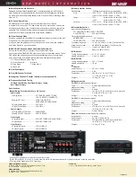 Preview for 2 page of Denon DHT-484XP Specification Sheet