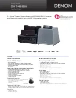 Preview for 1 page of Denon DHT-488BA Specification Sheet