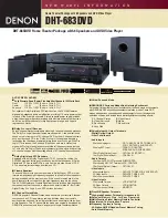 Denon DHT-683DVD Specifications preview