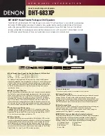 Denon DHT-683XP Datasheet preview