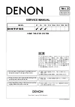 Denon DHT FS5 - X-SPACE Surround System Home Theater Speaker Sys Service Manual preview