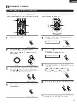 Preview for 33 page of Denon DHT-M330DV Operating Instructions Manual