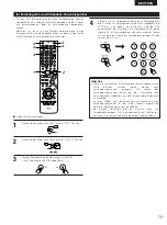 Preview for 75 page of Denon DHT-M330DV Operating Instructions Manual