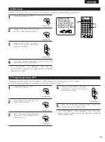 Preview for 99 page of Denon DHT-M330DV Operating Instructions Manual