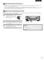 Preview for 109 page of Denon DHT-M330DV Operating Instructions Manual