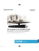 Предварительный просмотр 1 страницы Denon DHT-T110 Manual