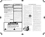 Preview for 2 page of Denon DM33S - Micro System Operating Instructions Manual