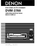 Denon DMV-3700 Operating Instructions Manual предпросмотр