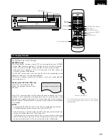 Предварительный просмотр 23 страницы Denon DMV-3700 Operating Instructions Manual